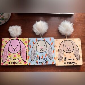 Jellycat if I were a rabbit  books of 3
